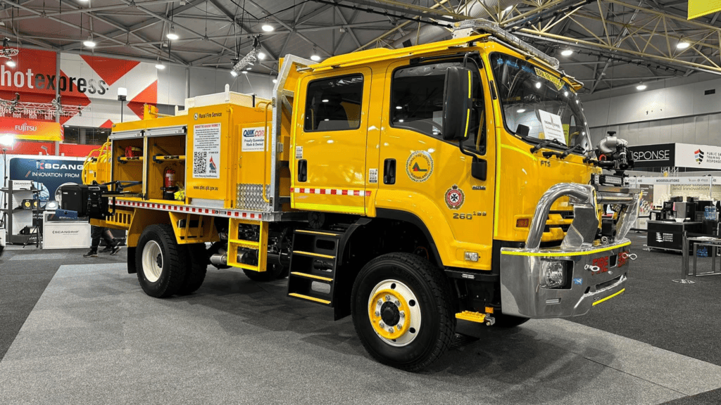 QuikCorp fire appliance shown at AFAC 2023.